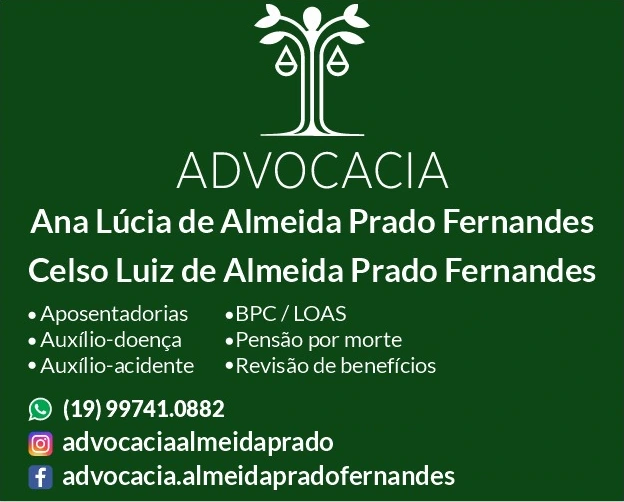 Placa do escritório Almeida Prado Fernandes Advocacia